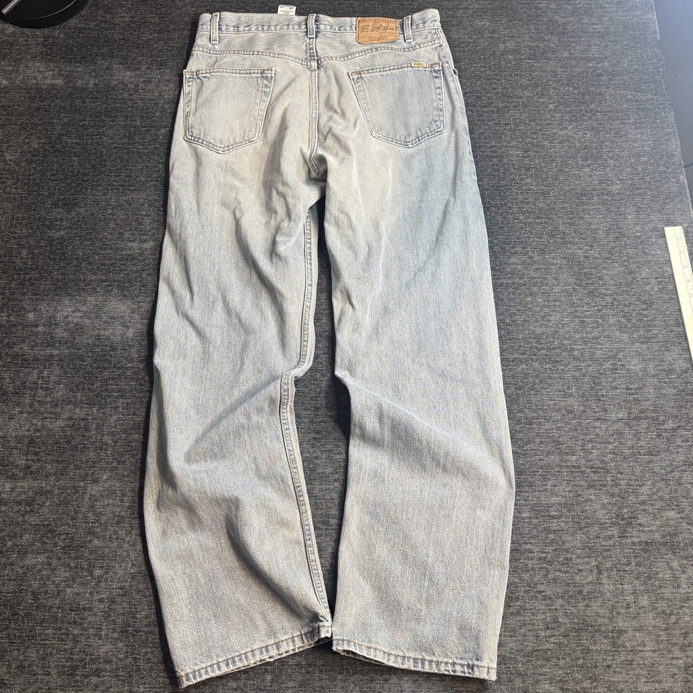 Levi Strauss Signature Men's Straight Fit Jeans Light Wash Blue Size 36x34
